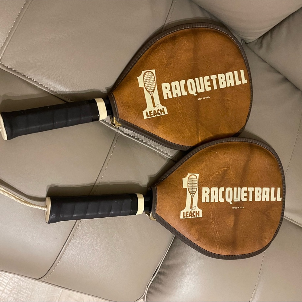 Leach racquetball paddles-great shape!